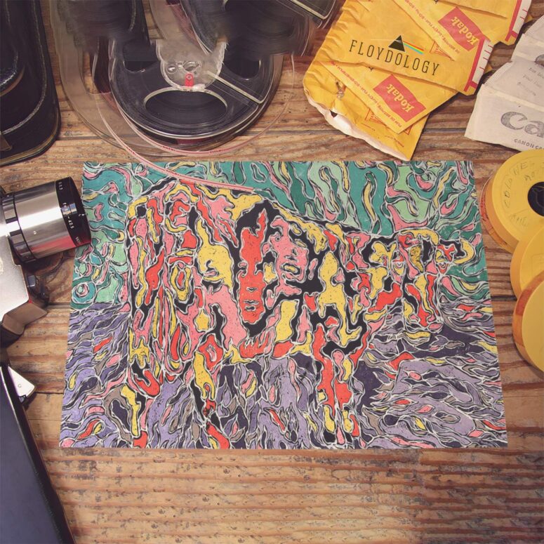 Atom Heart Mother Psychedelic Painting Pink Floyd Poster Atom Heart Mother Psychedelic Painting Pink Floyd Poster