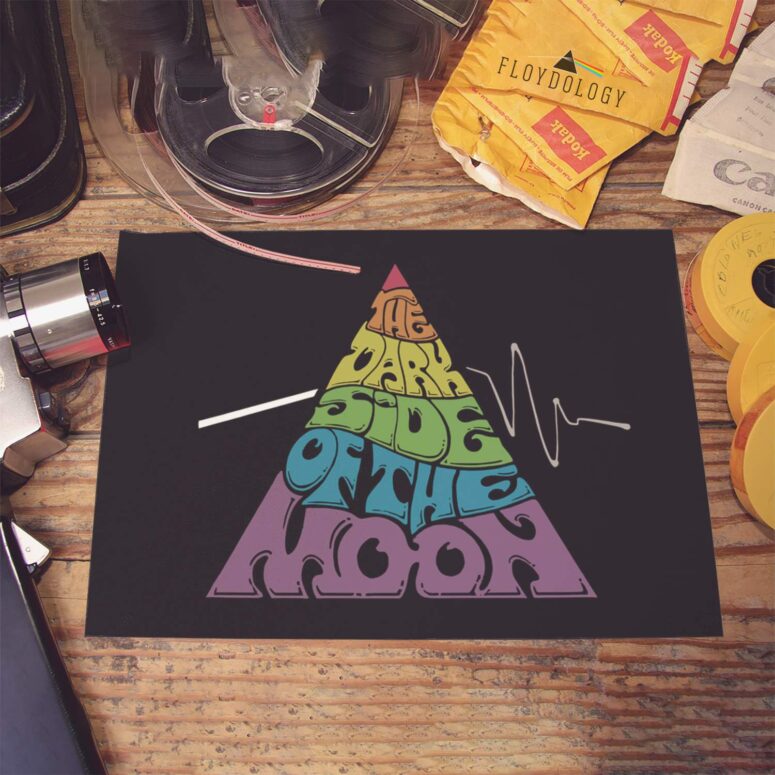 Pink Floyd Dark Side Pyramid Typography Poster Pink Floyd Dark Side Pyramid Typography Poster
