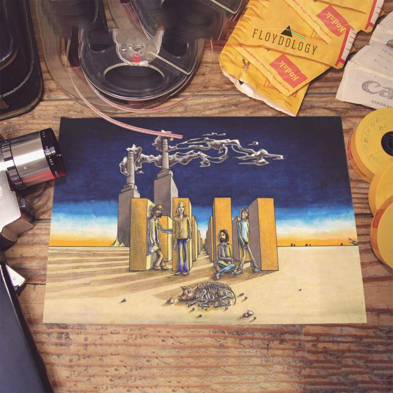 Shine on you Crazy Diamond Digital Painting Pink Floyd Poster