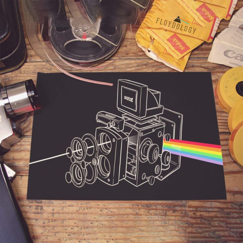 The darkside of the Twin-Lens Reflex Pink Floyd Poster