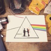 Left2d Backpack Golden Dark Side Of The Moon - OtherBrick