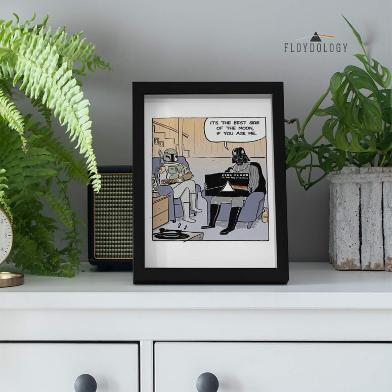 Its the best side of the moon Darth Vader Pink Floyd Poster