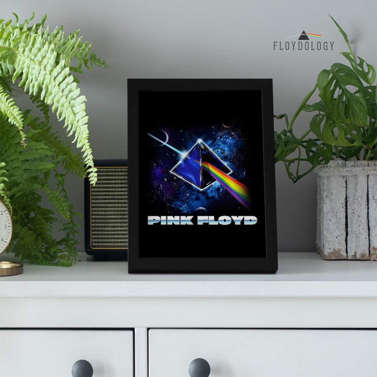 Pink Floyd Cosmic Prism Rainbow Galaxy Poster