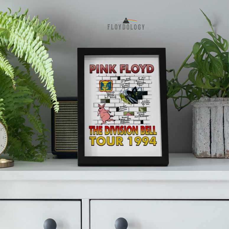 Pink Floyd Division Bell 1994 Tour Vintage back Poster