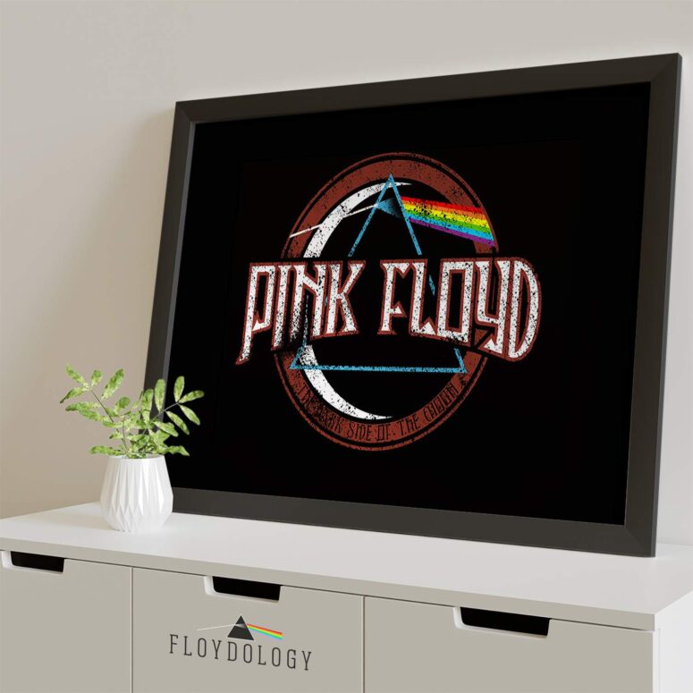Pink Floyd Distressed Dark Side of the Moon Poster Pink Floyd Distressed Dark Side of the Moon Poster