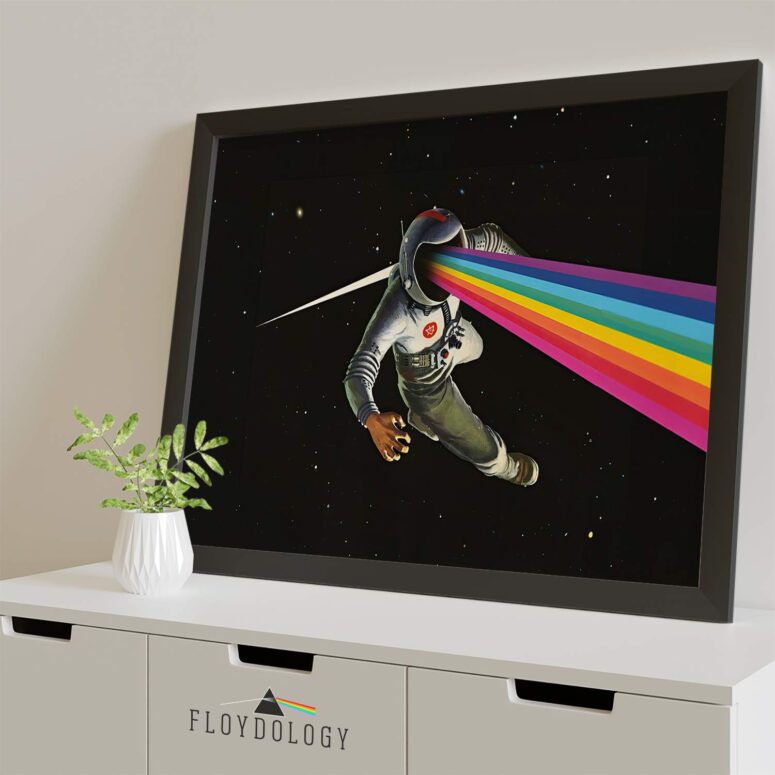Rainbow Astronaut-Surreal Dark Side Of The Moon Pink Floyd Poster