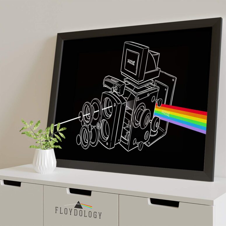 The darkside of the Twin-Lens Reflex Pink Floyd Poster
