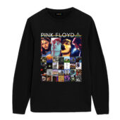 Retro Pink Floyd Members Front Longsleeve Black - OtherBrick