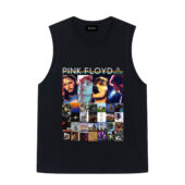 Retro Pink Floyd Members Front Tank Black - OtherBrick