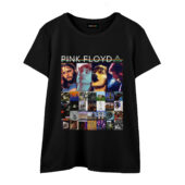 Retro Pink Floyd Members Front Wtee Black - OtherBrick