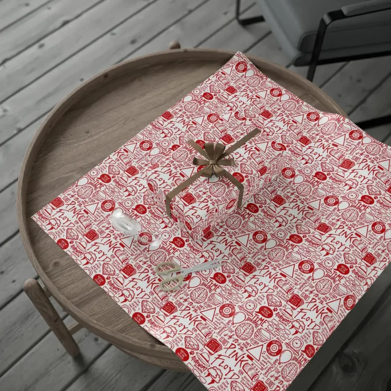 Album Doodle Collage - Pink Floyd Wrapping Paper