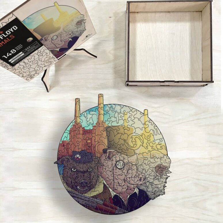 Animals - Pink Floyd Wooden Album Icon Puzzle