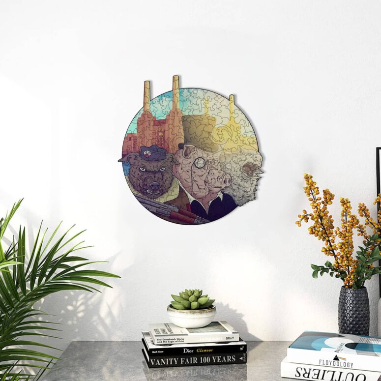 Animals - Pink Floyd Wooden Album Icon Puzzle