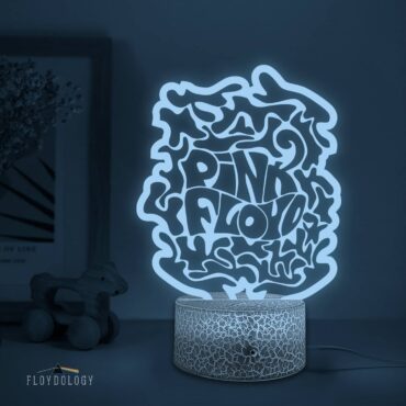 Cosmic Psychedelic Pink Floyd Logo Art Night Lamp