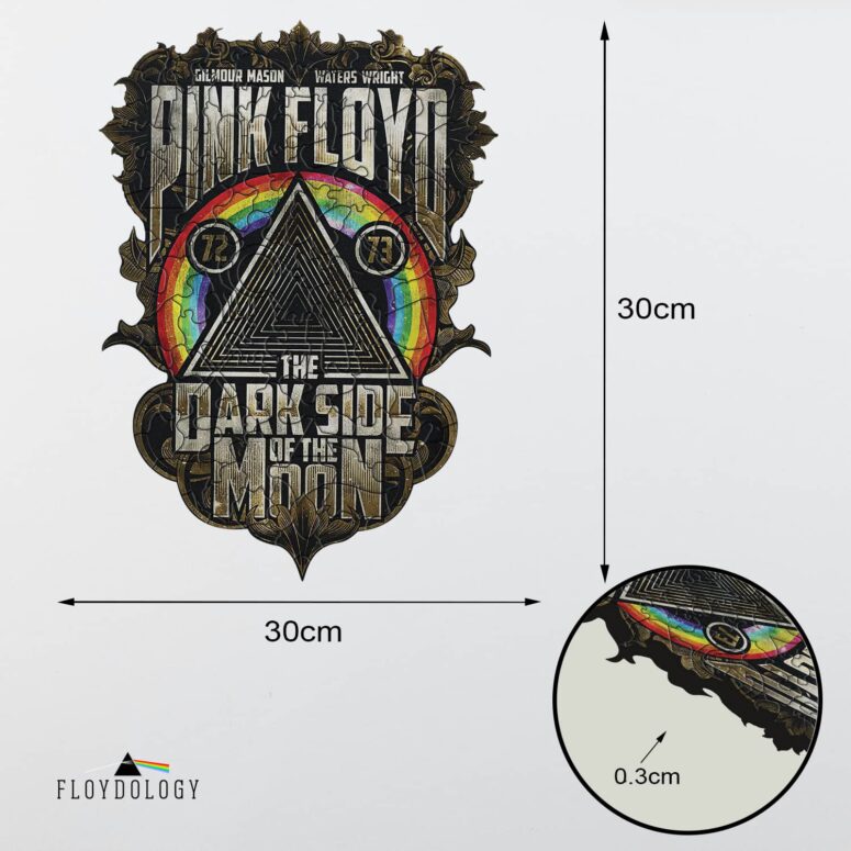Dark Side Of The Moon 1973 - Pink Floyd Wooden Album Icon Jigsaw Puzzle