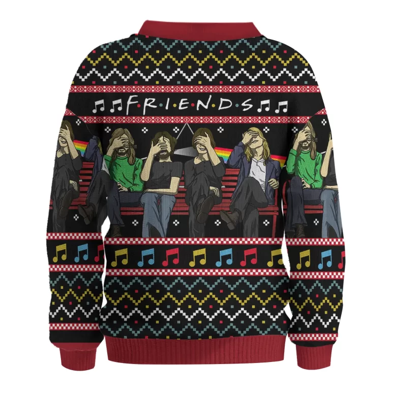 Facepalm Friends Music Notes - Pink Floyd Ugly Christmas Sweater