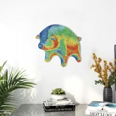 Left2d Backpack Golden Dark Side Of The Moon - OtherBrick
