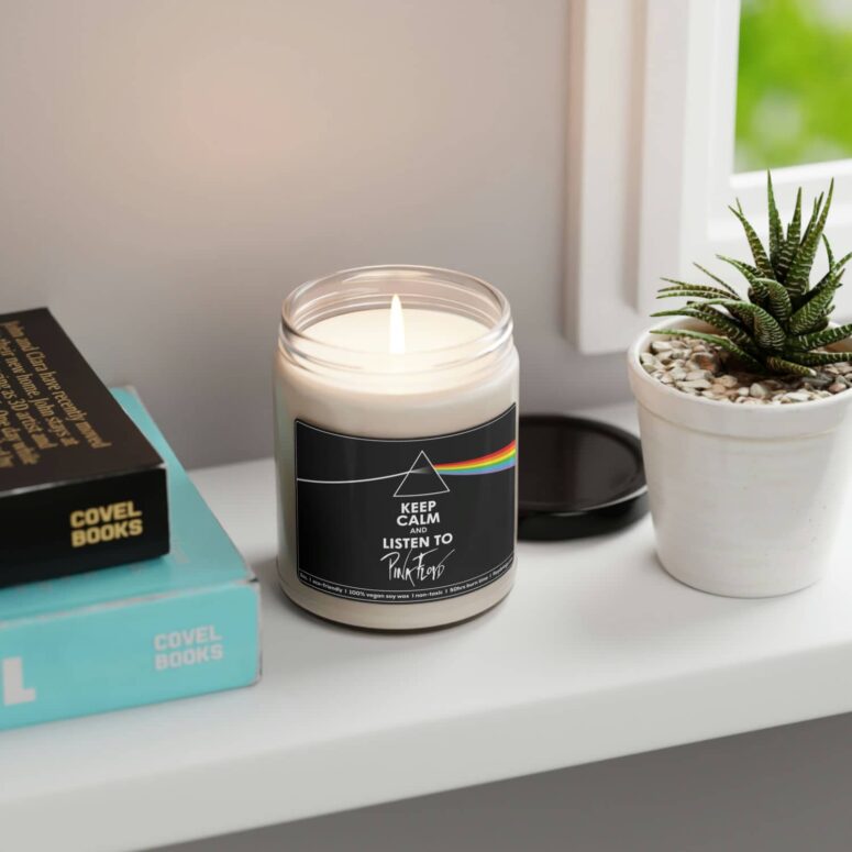 Keep Calm and Listen to - Pink Floyd Candle Keep Calm and Listen to - Pink Floyd Candle
