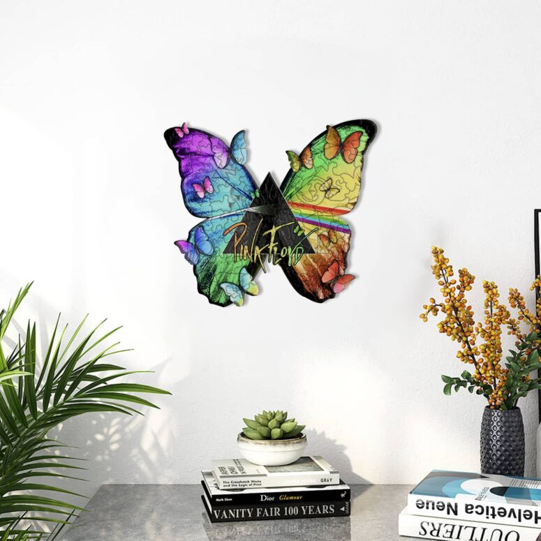 Nick Mason Butterfly - Pink Floyd Wooden Album Icon Puzzle