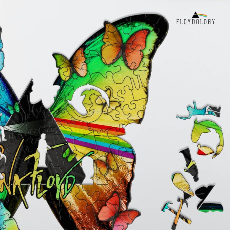 Nick Mason Butterfly - Pink Floyd Wooden Album Icon Puzzle