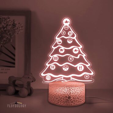 Pink Floyd Album Icon Christmas Tree Night Lamp