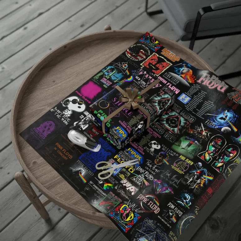 Pink Floyd Collage Digital Art Wrapping Paper Pink Floyd Collage Digital Art Wrapping Paper