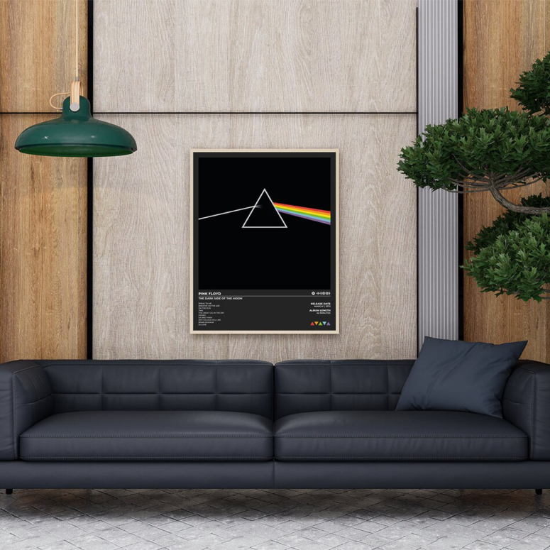 Pink Floyd Dark Side Of The Moon Tracklist Poster