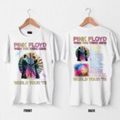 Pink Floyd Wish You Were Here World Tour 1975 Double Sided White - OtherBrick