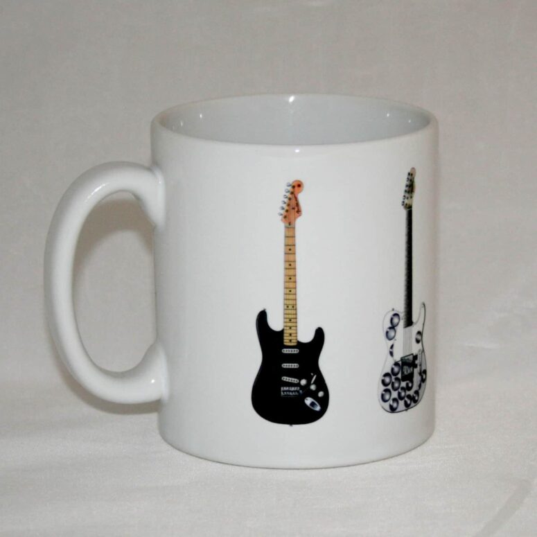 Pink Floyd's Famous Guitars The Black Strat Mug Pink Floyd's Famous Guitars The Black Strat Mug