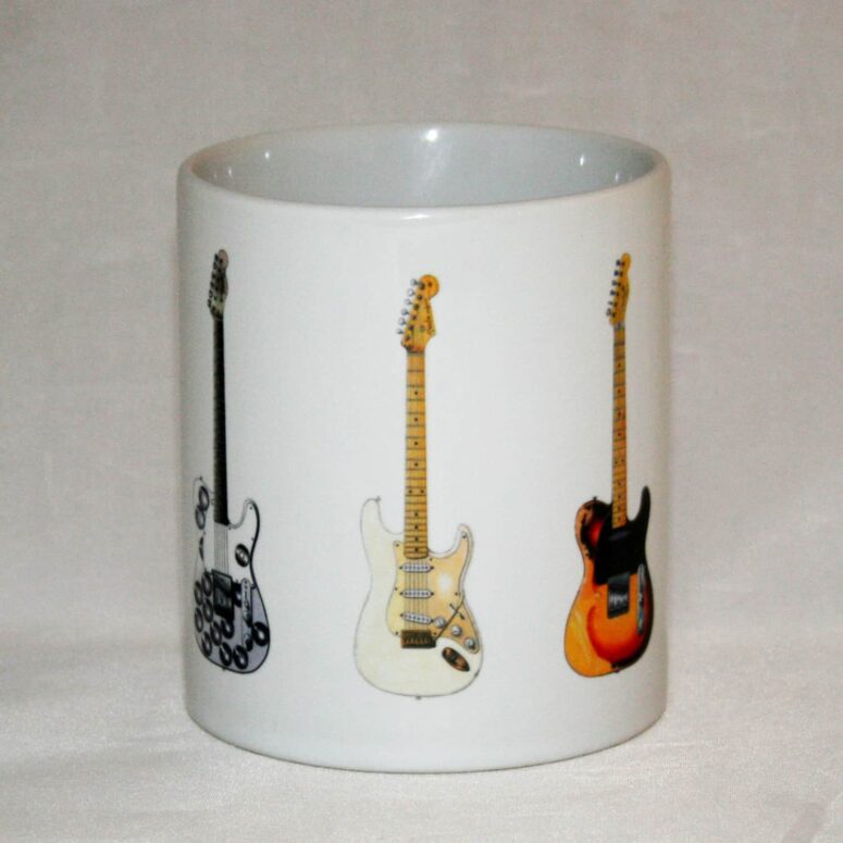 Pink Floyd's Famous Guitars The Black Strat Mug Pink Floyd's Famous Guitars The Black Strat Mug
