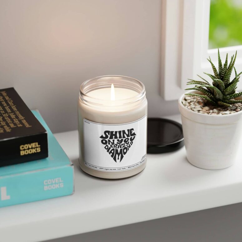 Shine On You Crazy Diamond - Pink Floyd Candle Shine On You Crazy Diamond - Pink Floyd Candle