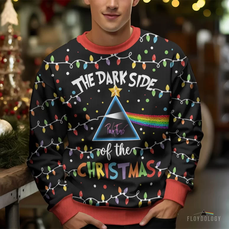 The Dark Side Of The Christmas Bulb - Pink Floyd Ugly Christmas Sweater