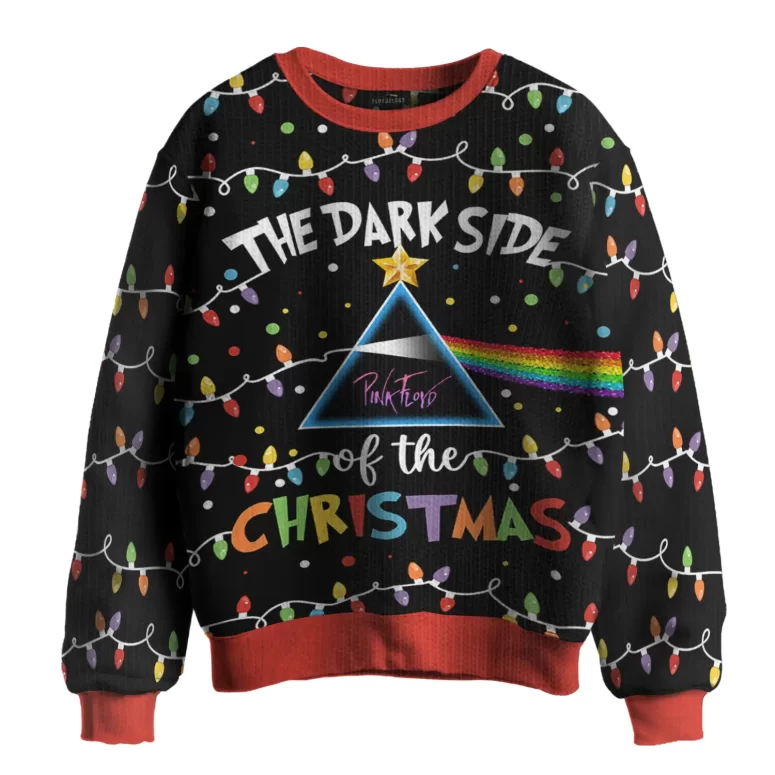 The Dark Side Of The Christmas Bulb - Pink Floyd Ugly Christmas Sweater