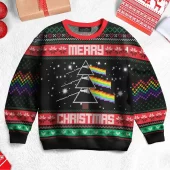 The Dark Side Of Xmas Tree - Pink Floyd Ugly Christmas Sweater