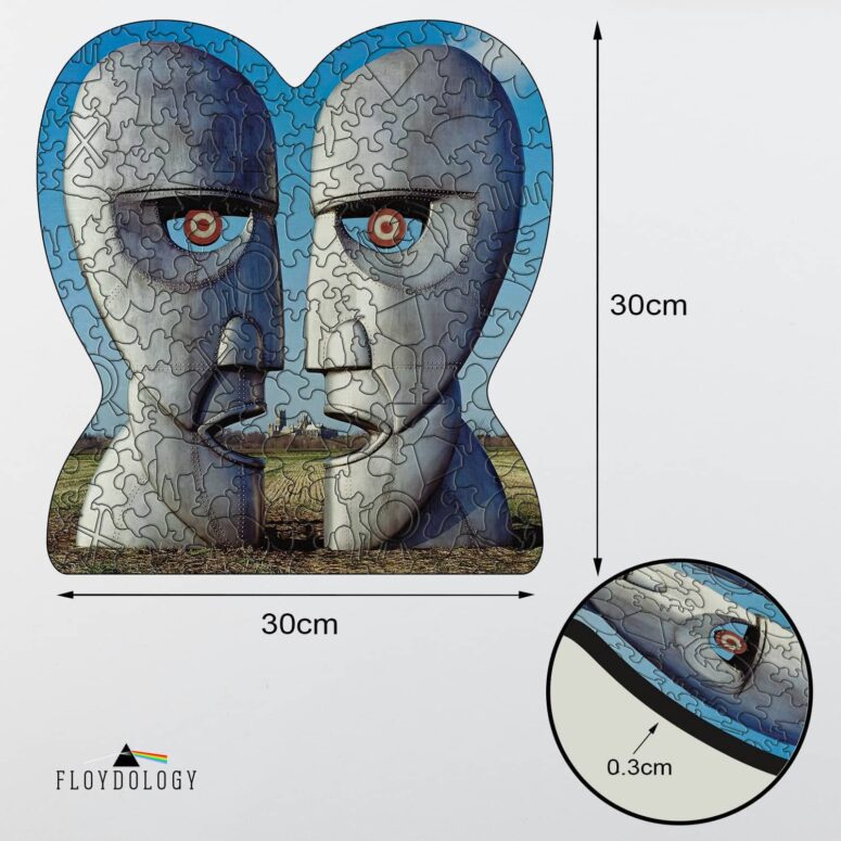 The Division Bell Morning Cathedral - Pink Floyd Wooden Album Icon Jigsaw Puzzle