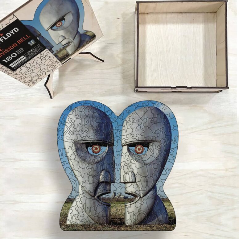 The Division Bell Morning Cathedral - Pink Floyd Wooden Album Icon Jigsaw Puzzle