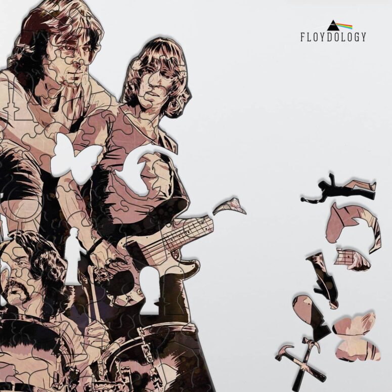 The Legend Of Rock - Pink Floyd Wooden Album Icon Jigsaw Puzzle