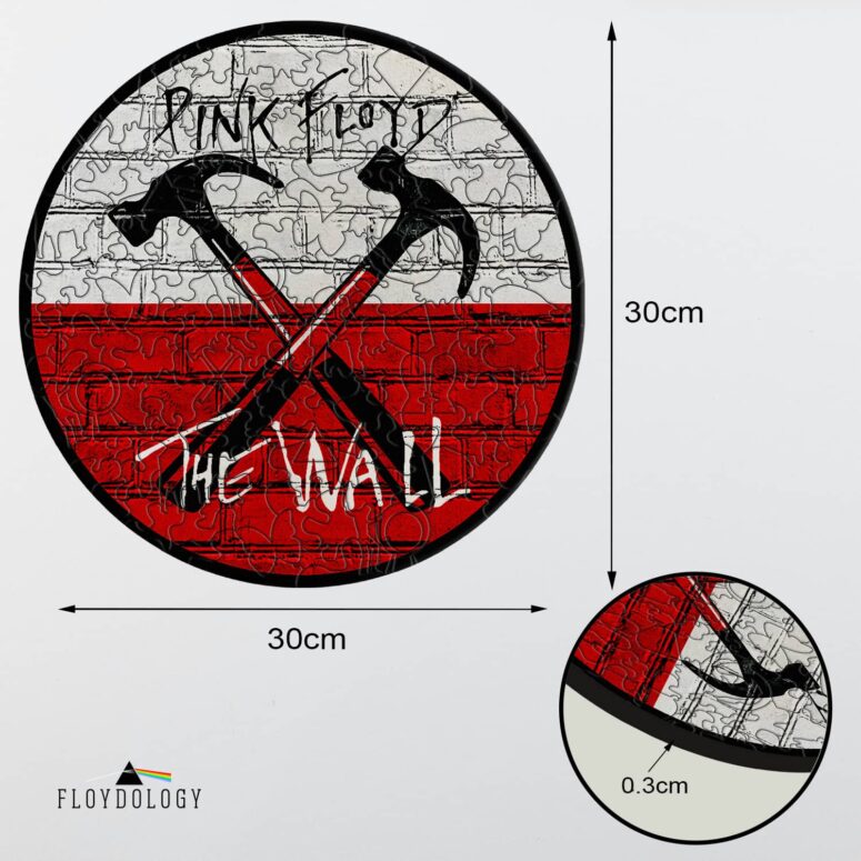 The Wall - Pink Floyd Wooden Album Icon Jigsaw Puzzle