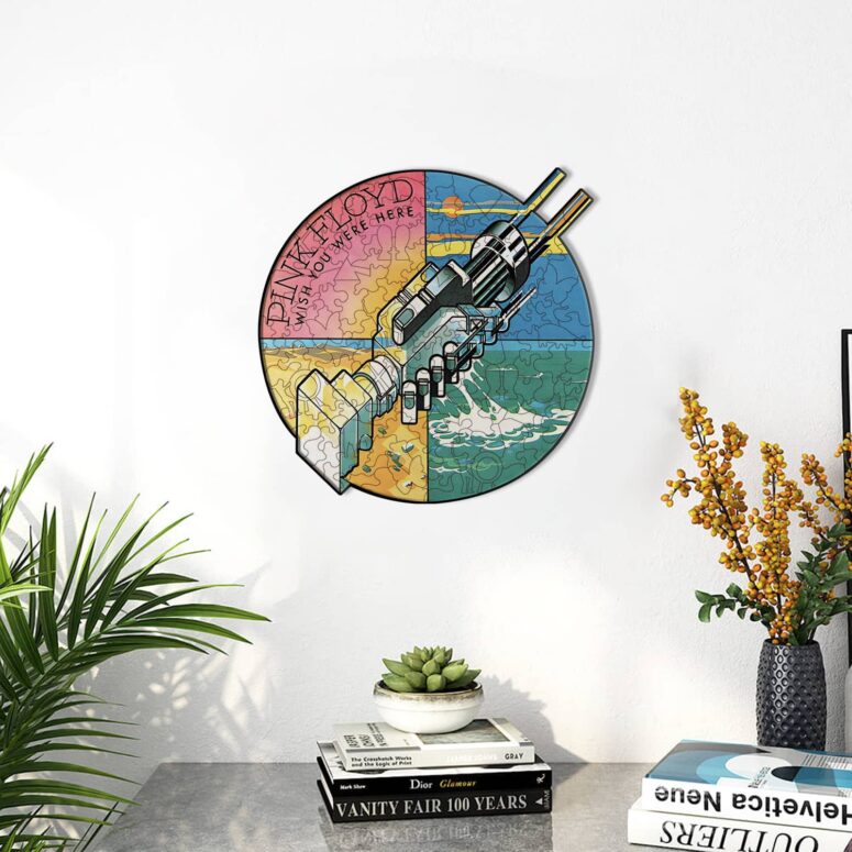 Wish You Were Here - Pink Floyd Wooden Album Icon Jigsaw Puzzle