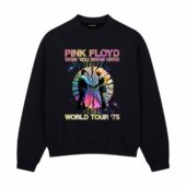 Wish You Were Here World Tour 1975 Front Sweatshirt Black - OtherBrick