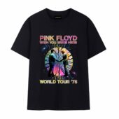 Wish You Were Here World Tour 1975 Front Tshirt Black - OtherBrick