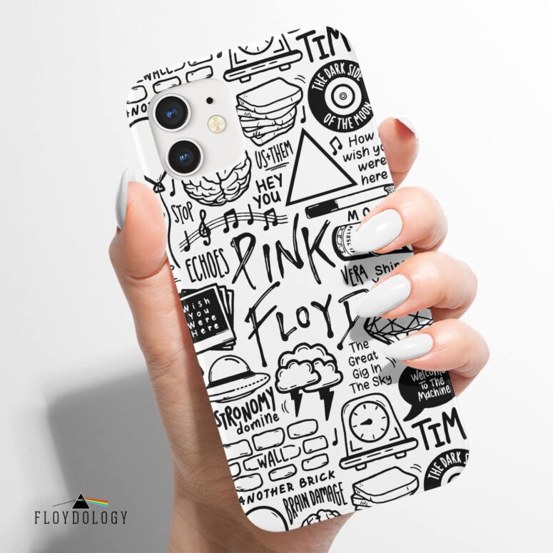 Album Doodle Collage - Pink Floyd Phone Case