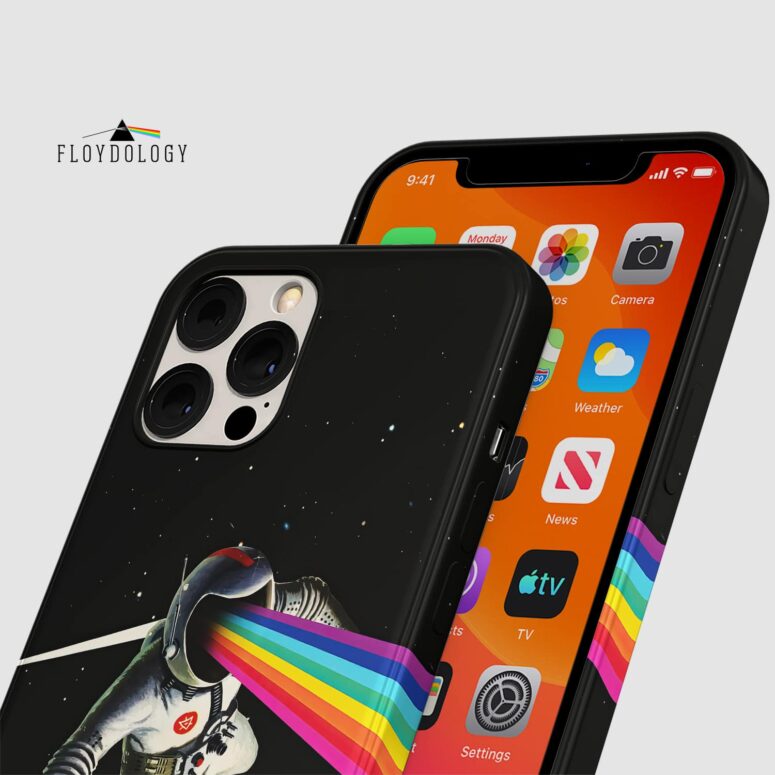 Rainbow Astronaut-Surreal Dark Side Of The Moon - Pink Floyd Phone Case
