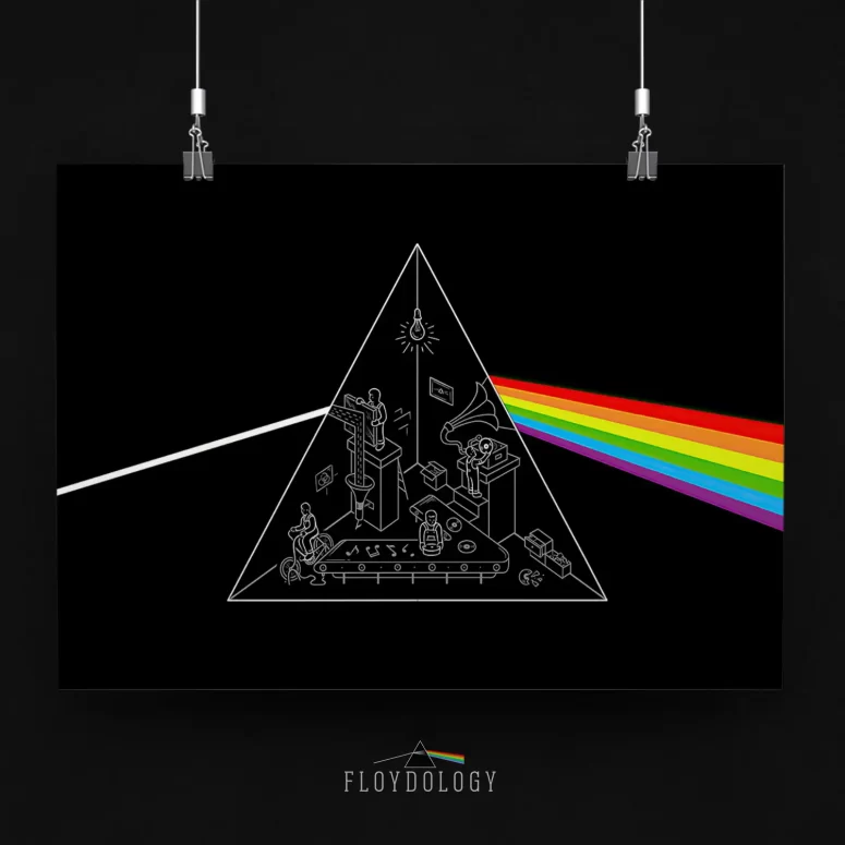 The Dark Side of the Process - Pink Floyd Poster