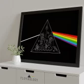 Left2d Backpack Golden Dark Side Of The Moon - OtherBrick