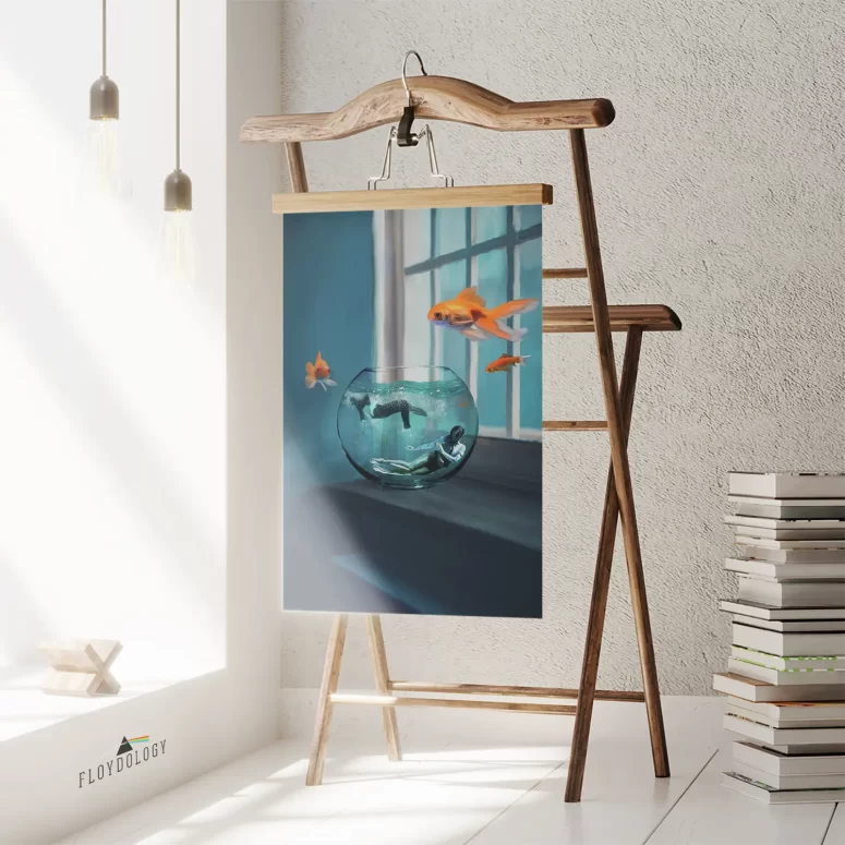 Two Lost Souls Swimming in a Fishbowl - Pink Floyd Poster