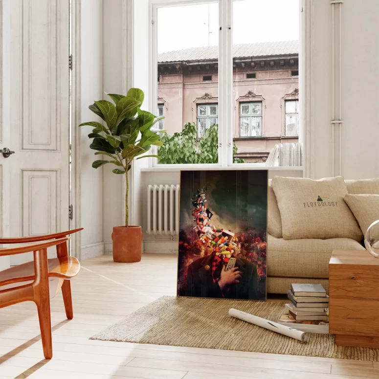 Comfortably Numb Abstract - Pink Floyd Poster Comfortably Numb Abstract - Pink Floyd Poster