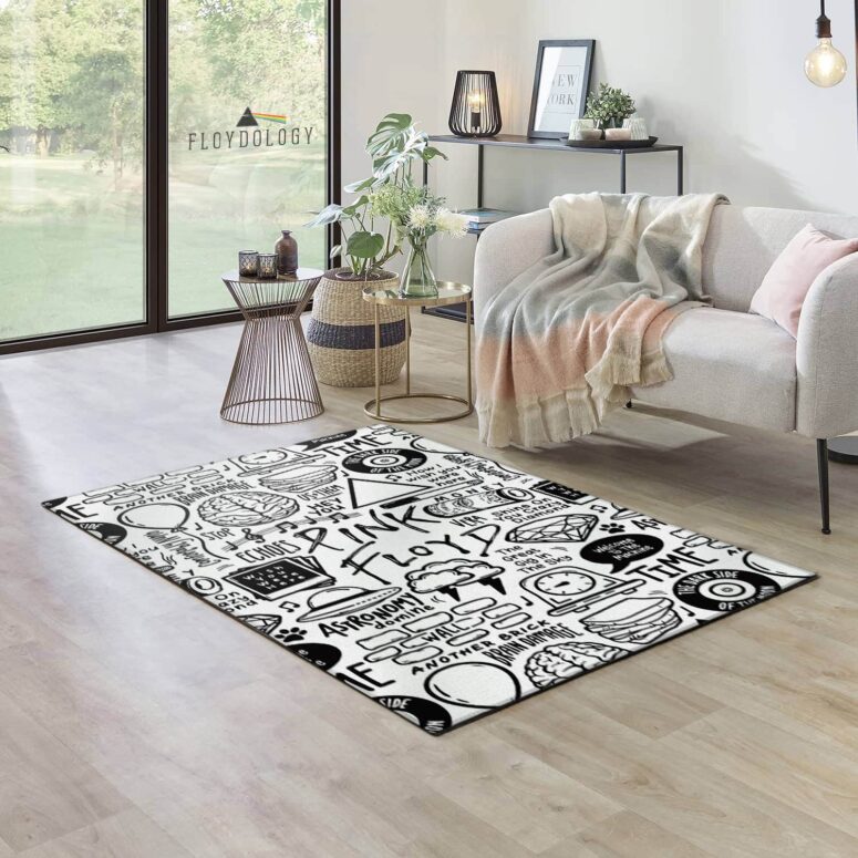 Album Doodle Collage - Pink Floyd Rug