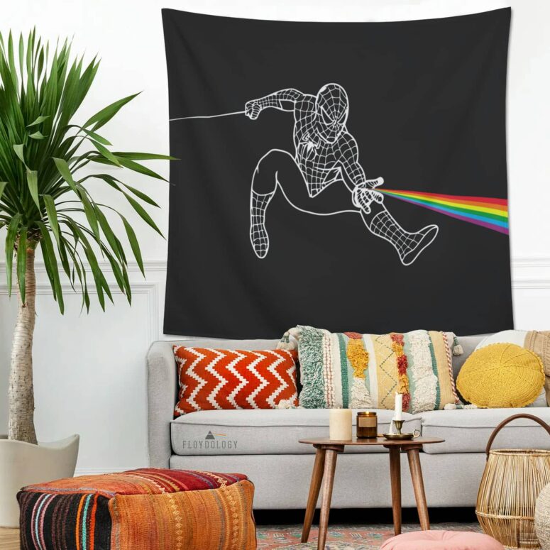 Dark Side Of Spiderman Pink Floyd Tapestry Dark Side Of Spiderman Pink Floyd Tapestry