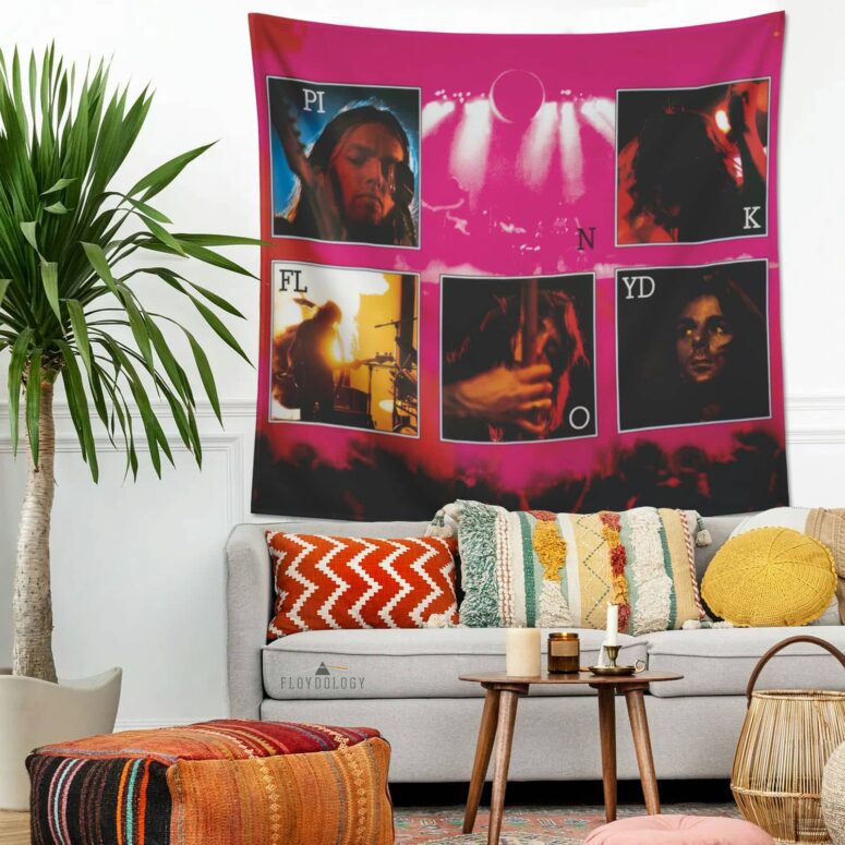 Pink Floyd Live Show Digital Art Tapestry Pink Floyd Live Show Digital Art Tapestry